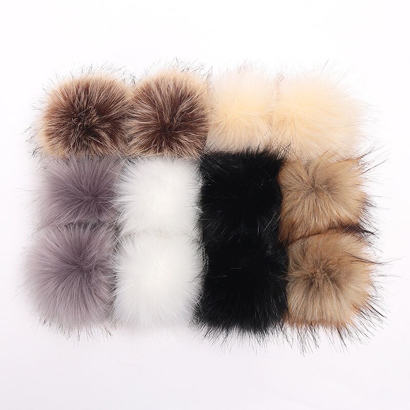 12cm lapin Pom Pom porte-clés véritable fourrure boule pompon voiture porte-clés lapin fourrure boule porte-clés Pompons sac breloques avec chaînes porte-clés