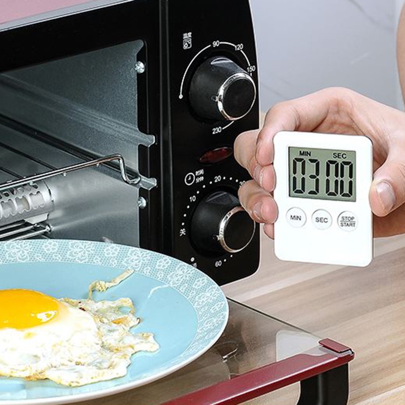 Lcd Digitale Scherm Kookwekker Vierkante Koken Countdown Alarm Magneet Klok