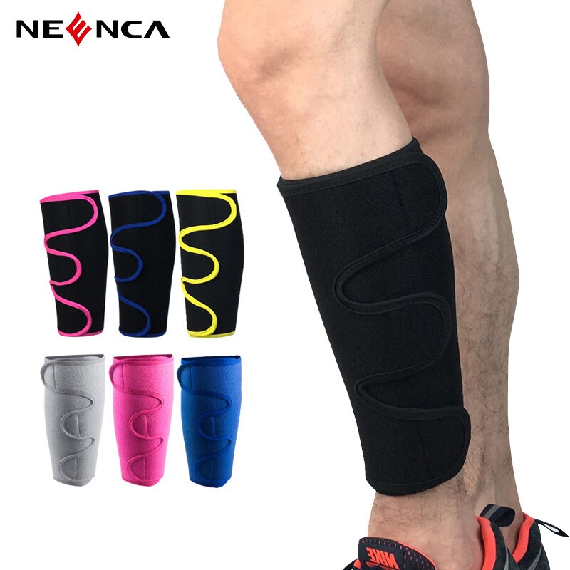 Neenca 1Pc Sport Scheenbeschermer Beenwarmers Mouwen Kalf Guards Bescherming Verstelbare Voor Fietsen Voetbal Basketbal Gewichtheffen