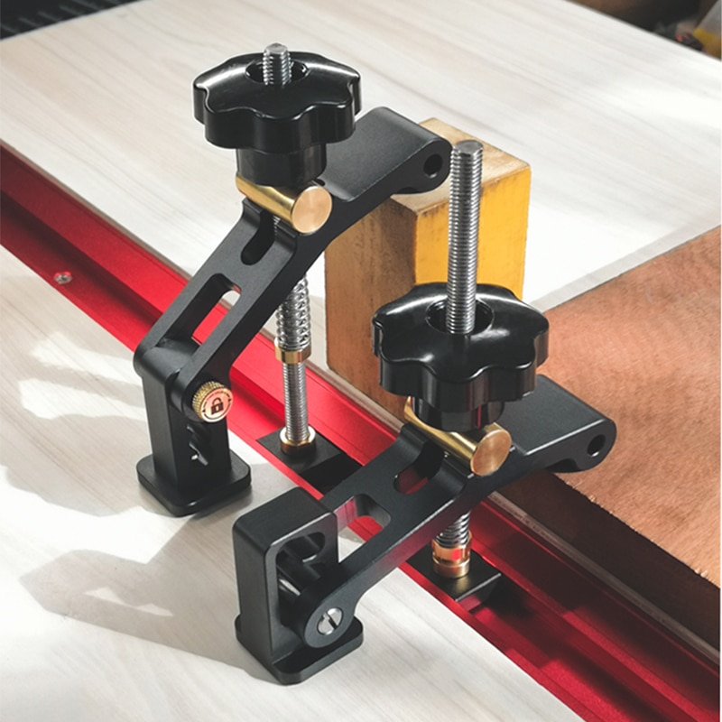 Abrazadera de placa de presión para carpintería, abrazadera de posicionamiento rápido, posicionamiento compacto, 45 tipos 30, t-track, bloques deslizantes, herramienta DIY