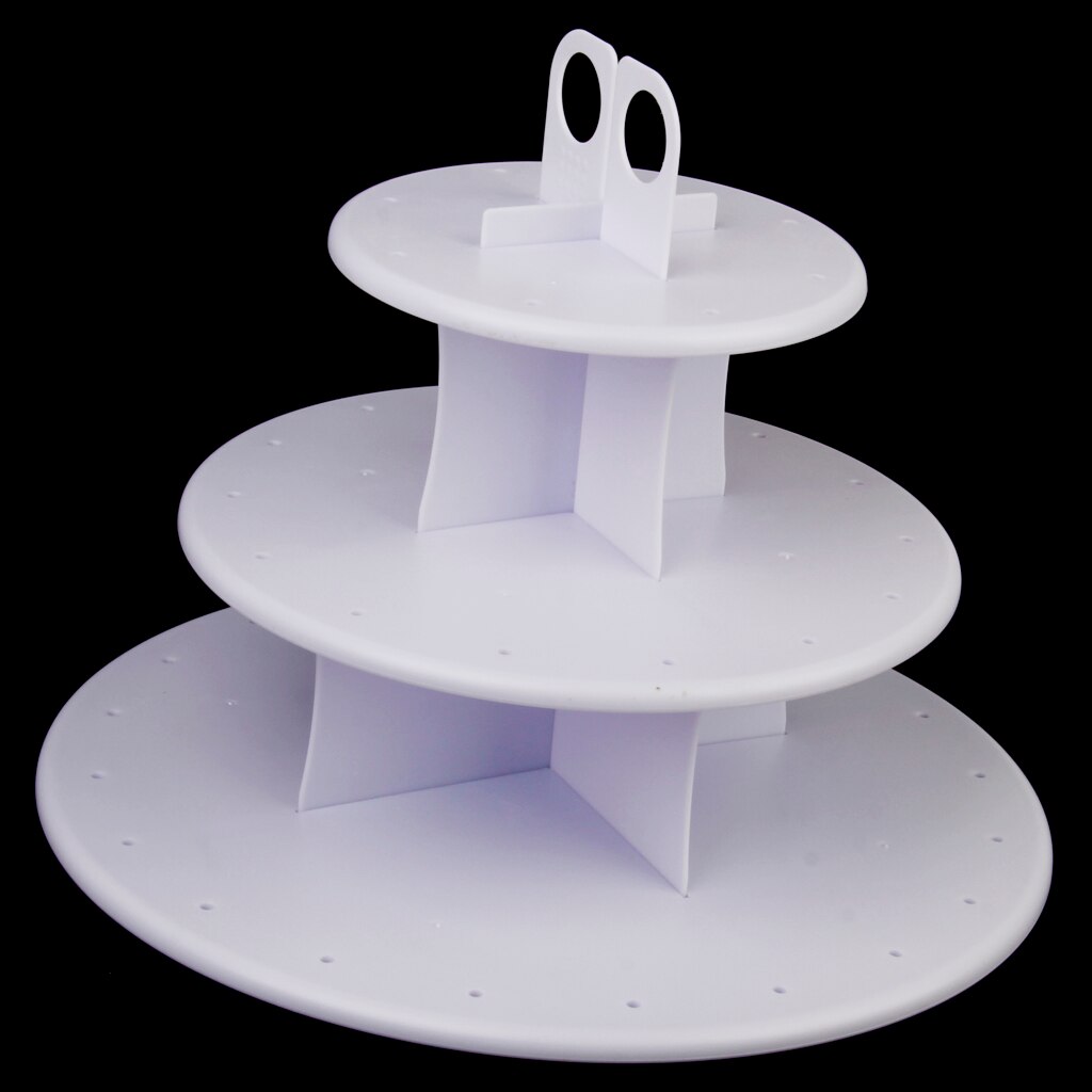 42 Holes Lolli Holder Cake Display Stand Plastic White