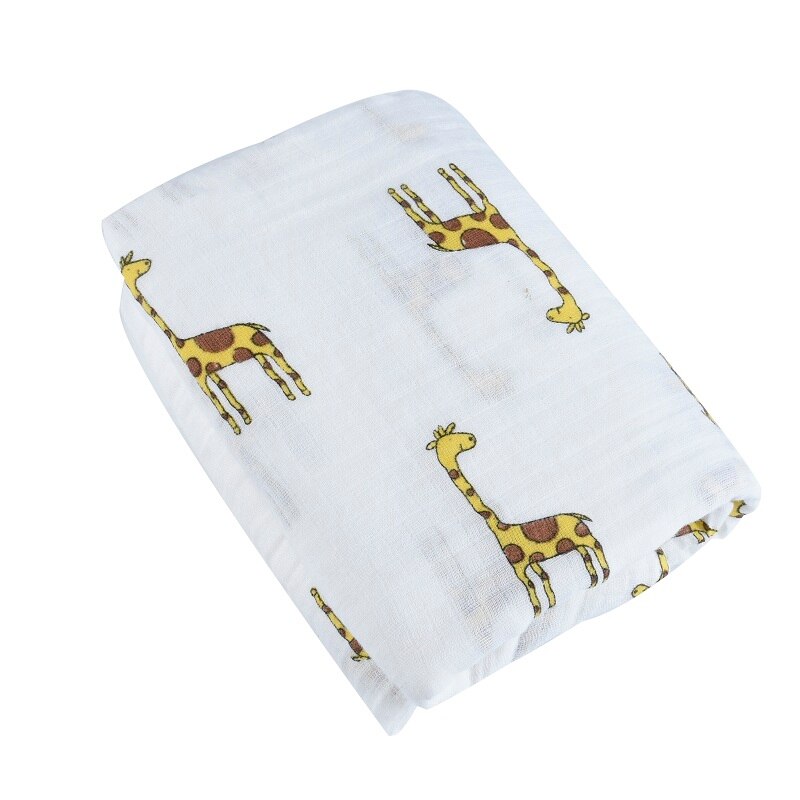 Baby produFlamingo Organic Baby Swaddle Muslin Bamboo Cotton Baby Blanket Diapers Envelope For Discharge Newborns Wrap Bedding