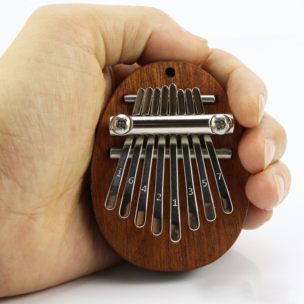 Kids Girlfriend Mini Kalimba 8 Keys Thumb Piano Great Sound Finger Keyboard Musical Instrument Cute Accessory Pendant