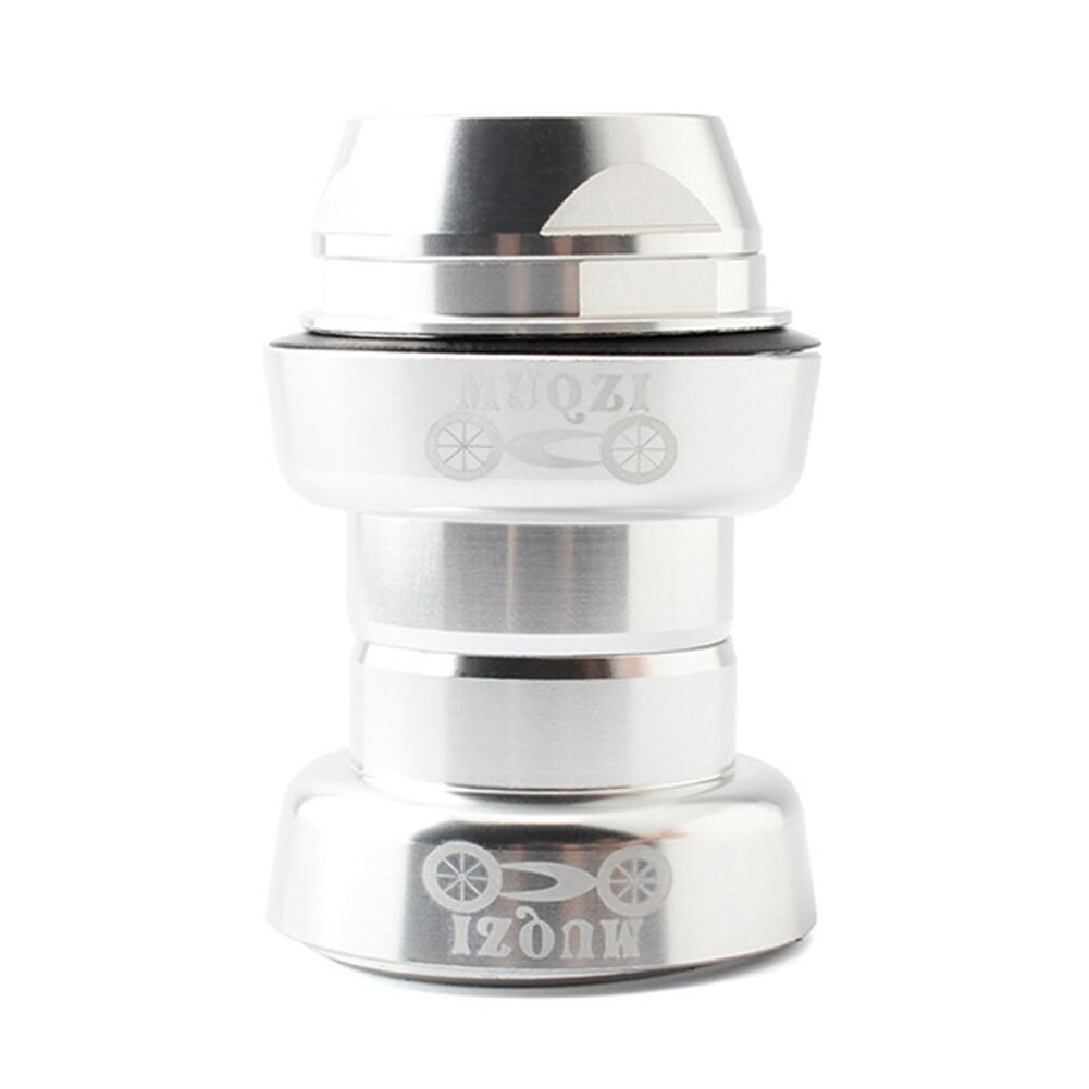 Road Fixed Gear Folding Bike Headset 25.4mm/1 Inch Front Fork Built-in Headset: Silver