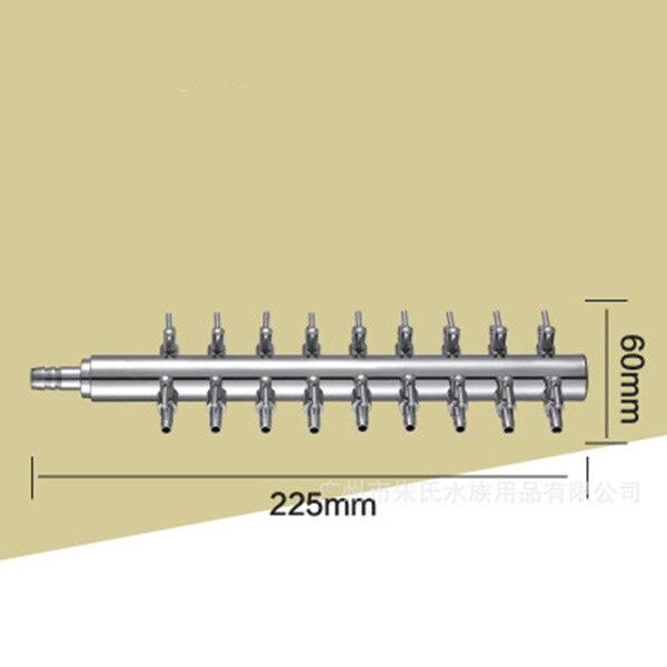 4/8mm akvaarion ilmanjakaja ilmalinja letku ilmavirran jakaja ilmaventtiilin ohjain kytkin ilmajakotukit hanat akvaarion tarvikkeet: C - 18- suuntainen