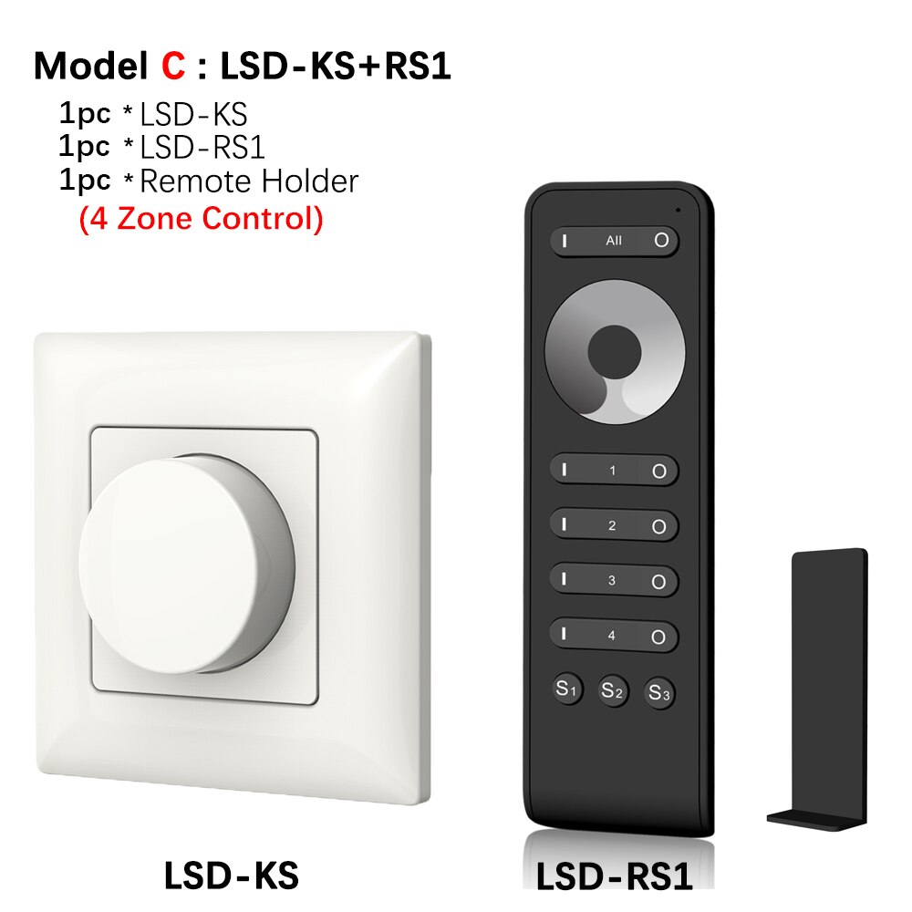 led Dimmer 220V KS LED Wall Mount Manual Knob Panel Triac Dimmer 110V-240V dimming for led Lamp Panel Dimmable Knob Switch: Model C