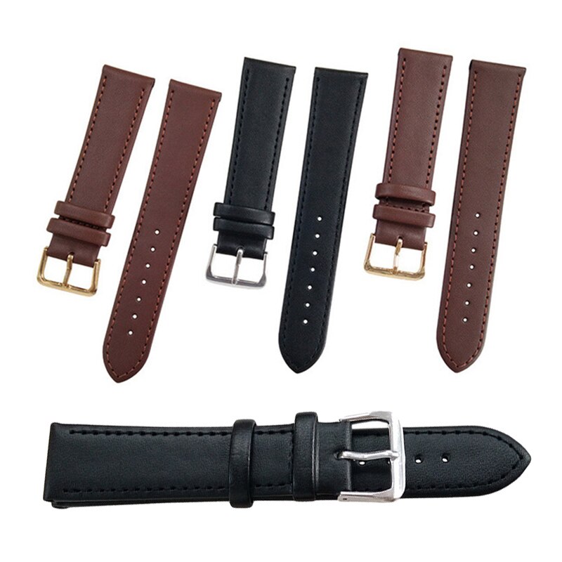Lederen Horlogebanden Horloge Accessoires Bruin Kleur Horloge Riem Vervanging Diy Handgemaakte Gesp Band Strap