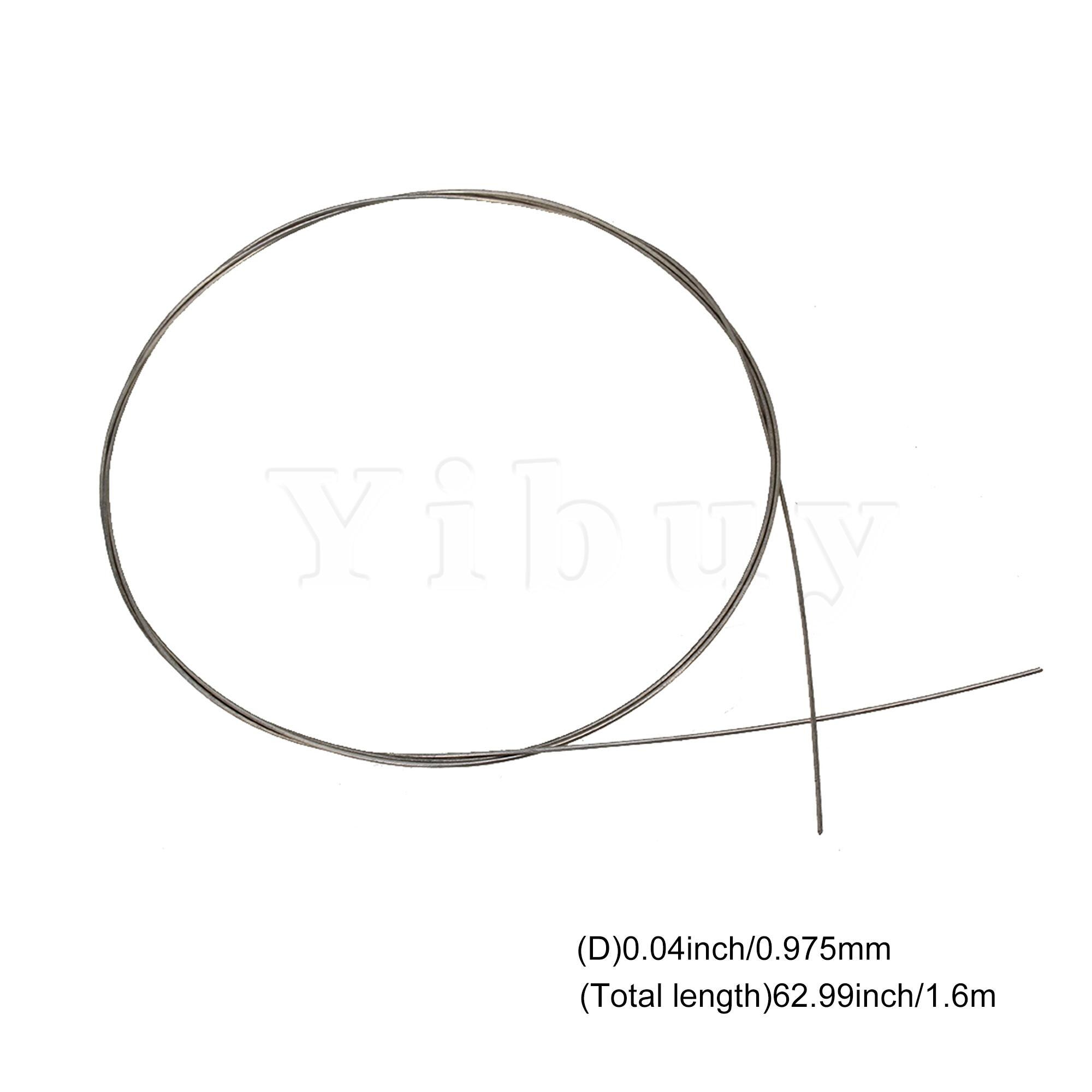 Yibuy 1M Total Length Universal Piano Music Wire Replacement Strings 0.975mm Dia