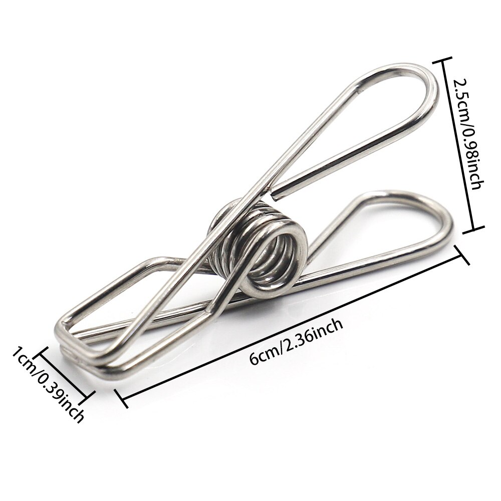 Rvs Wasknijpers Metalen Clip Sokken Clip Wasknijpers Metalen Lente Clip Lederen Ambachtelijke Metalen Kleding Clip