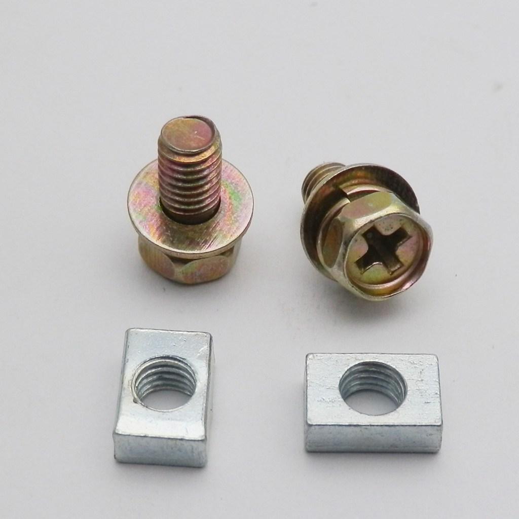 2 Set Universal Motorrad Roller ATV Dirt Bike Batterie Terminal Mutter und Bolzen Schrauben M5x10mm M6x12mm 4Ah 5Ah 6AH 7Ah