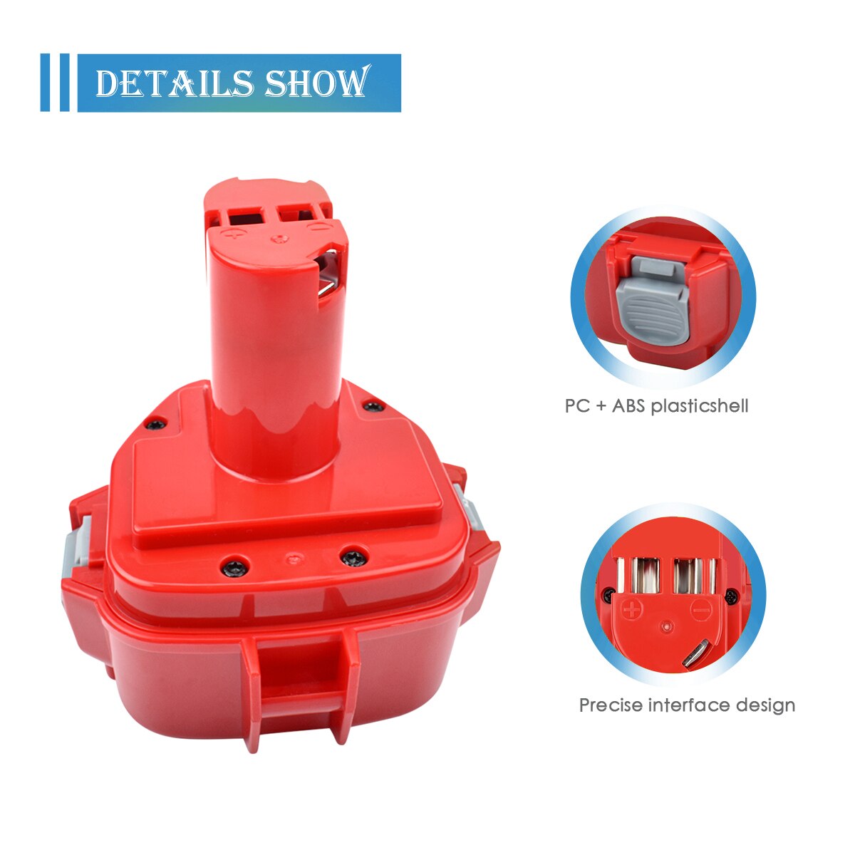 3500mAh Replacement for Makita 9.6V Battery Ni-MH Rechargeable Battery for Makita 9122 9120 6222D 6203D 6260D 6226D 192595-8 L7