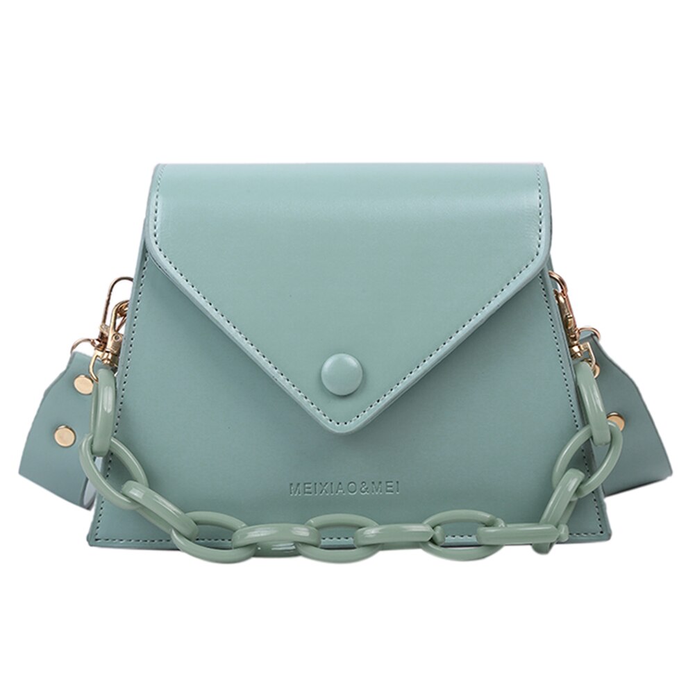 Novo 2020 saco do mensageiro do plutônio moda feminina cor sólida bolsas de ombro corrente crossbody bolsa feminina senhora pequena elegante totes: green