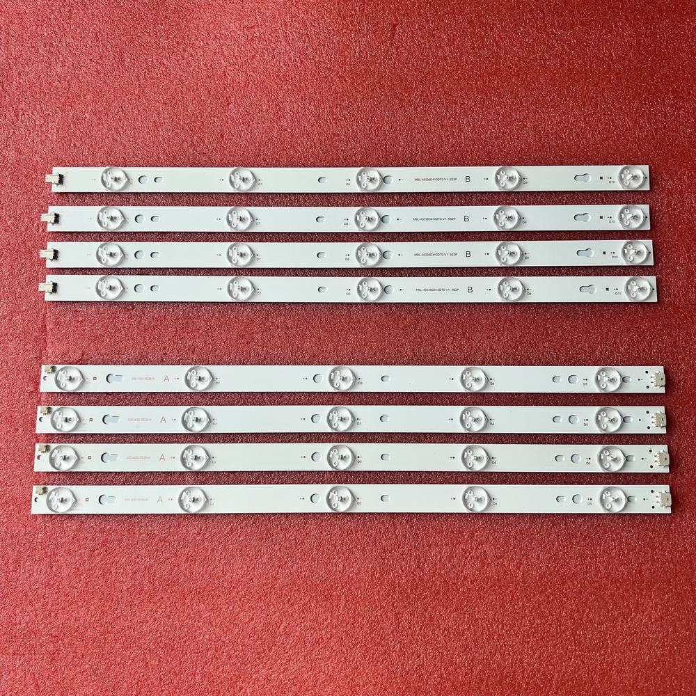 Ensemble complet 4 pièces 10LED bande de rétro-éclairage LED pour BAUHN B40-63UHDF CV9203H-A42 systèmes TD K40DLT1F MBL-40038D410DT0-V1
