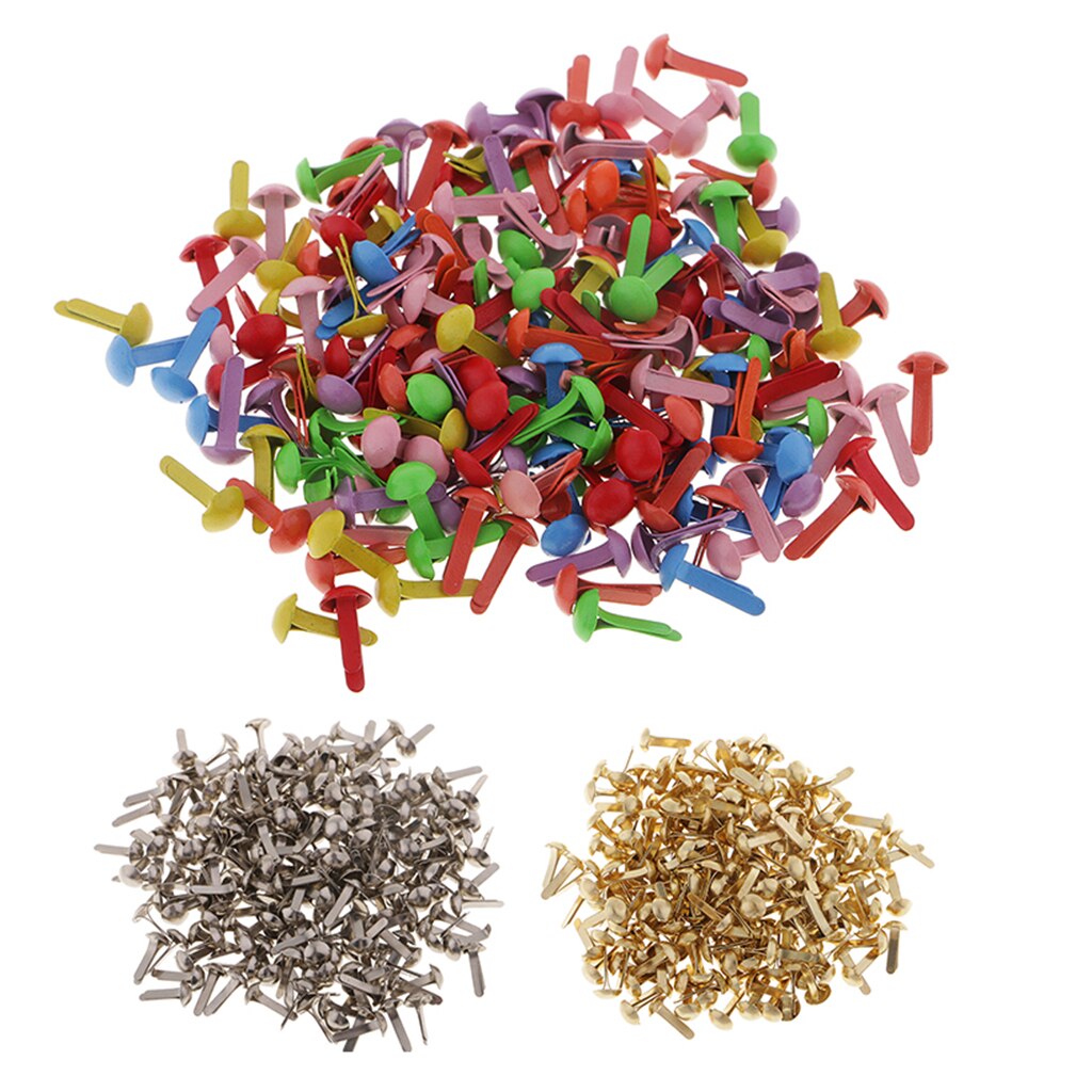Mini sujetadores decorativos de Metal para niños, sujetadores de papel para hacer tarjetas, álbumes de recortes, 100mm, 4,5mm, 6mm, 5,5 Uds.