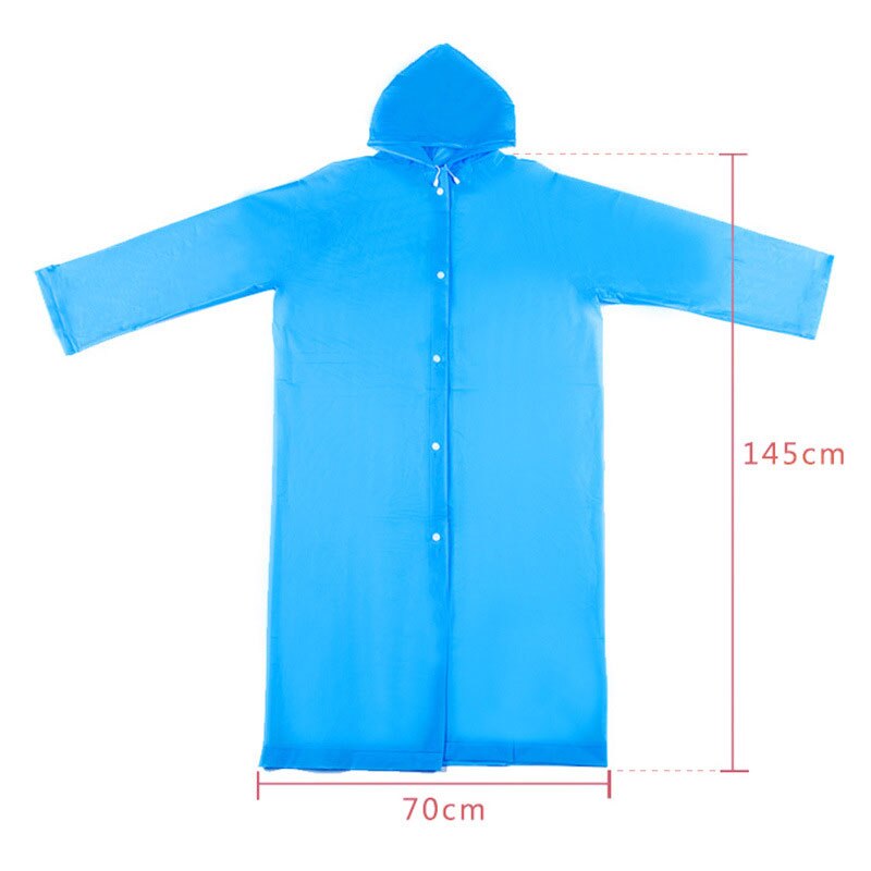 Chaquetas impermeables de goma EVA para hombre y mujer, chubasquero de transparente con capucha, ropa no desechable, cubre lluvia