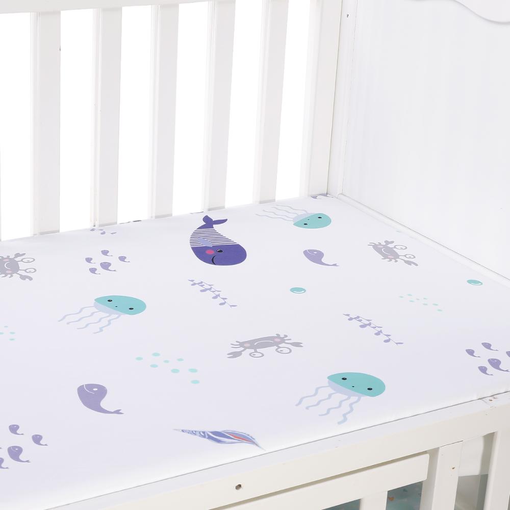 Stretchy Ingericht Crib Lakens 100% Microfabric Wieg Matras Topper Voor Baby Meisjes & Jongens Ultra Zachte Geweven Sheet Cover: ZLD0001