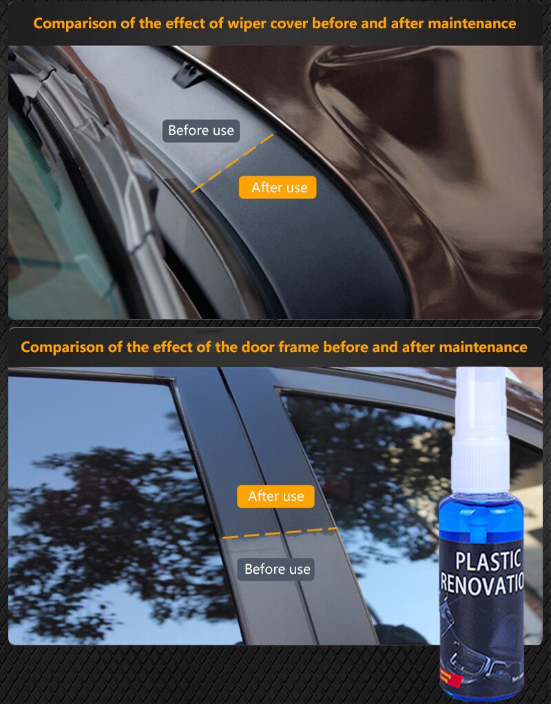 Car Accessories Interior 30ML Parts Retreading Agent Auto Car Plastic Part Retreading Coating Paste Maintenance Car Paint Care