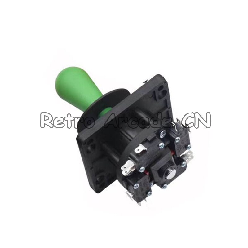 México joystick arcade peças de máquina de jogo de luta vara lidar com plástico oval rocker construção áspera micro-movimento 4/8 maneira: green