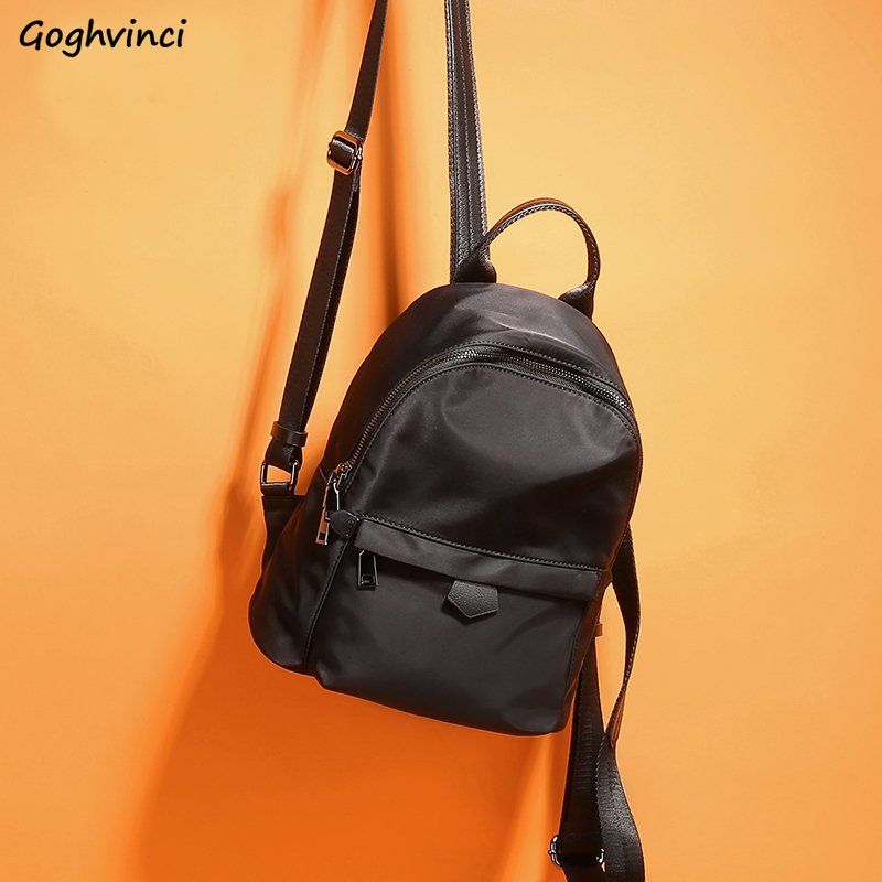 Backpacks Women Mini Solid Oxford Waterproof Office Ladies Korean Ulzzang Simple All-match Ulzzang Chic Daily