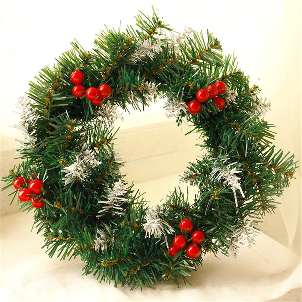 Jul rotting krans bryllup vindue juledør dekoration år jul krans dekorationer guirnalda navidad: 4