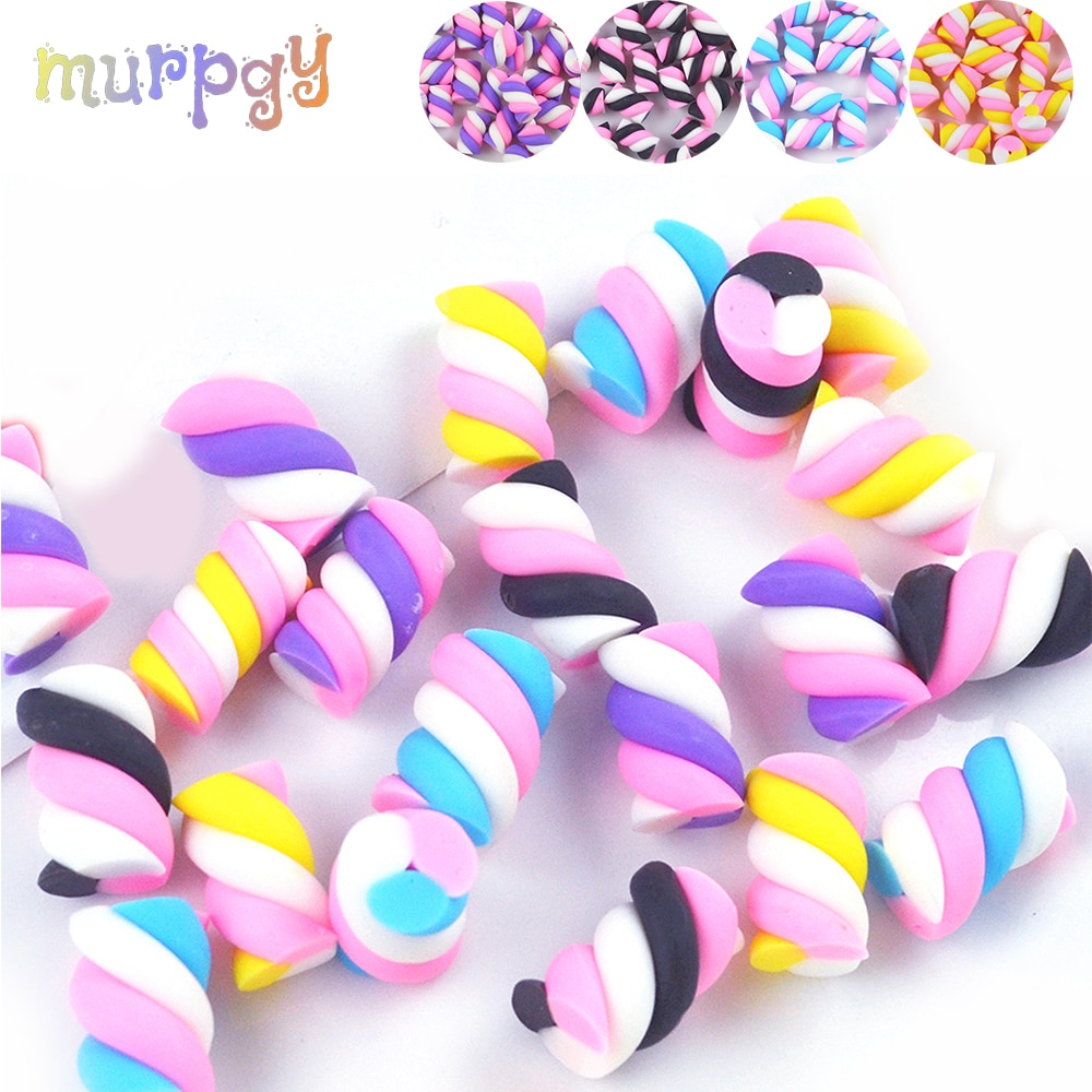 5Pcs/Bag Cotton Candy Filler for Fluffy Slime Supplies Lizun Accessories Charms for Slime DIY Kit Plasticine Toys for Kids