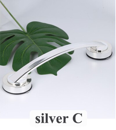 Geen Boren Zuignap Handvat Schuifdeur Venster Koelkast Lade Koelkast Trekt Badkamer Veiligheid Douche Bad Antislip Grip: silver C
