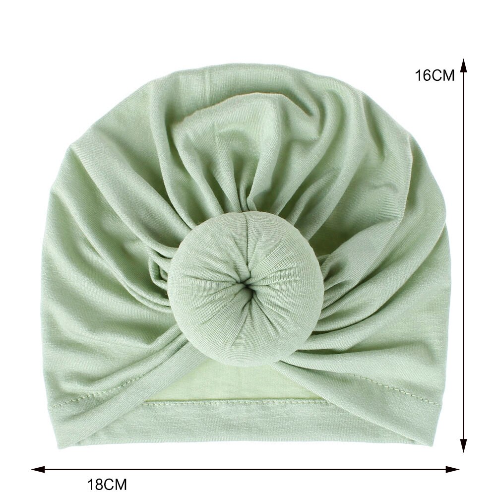 18 kleuren babyhoedjes voor meisjes, strikjes, tulbandhoedjes, babyfotografie-accessoires, katoenen kindermutsjes, babymutsjes en kinderhoedjes.