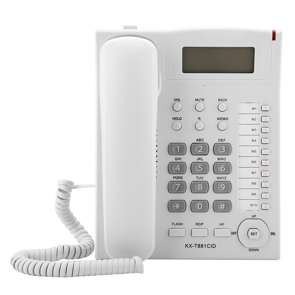 Kx -t881 hjem hotel kablet stationær telefon kontor fasttelefon med beslag