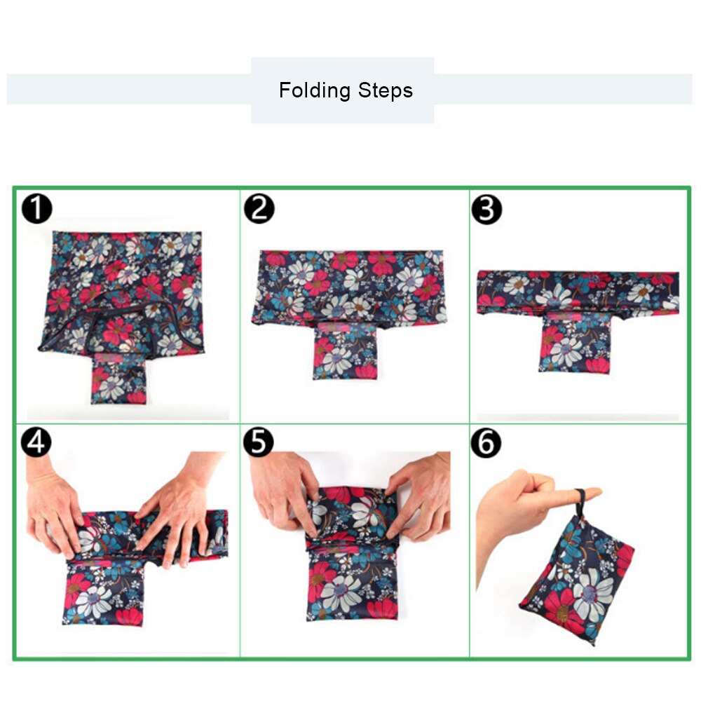 Reusable Eco-Friendly Grocery Foldable Shopping Bags Women Large Size Premium Slight Duty Folding Tote Bag With Handle