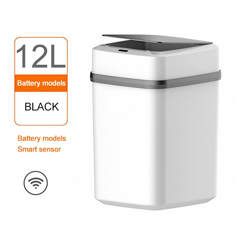 12L Automatic Intelligent Sensor Smart Trash Can Touchless Smart Infrared Motion Sensor Rubbish Waste Bin For Household Kitchen: 1