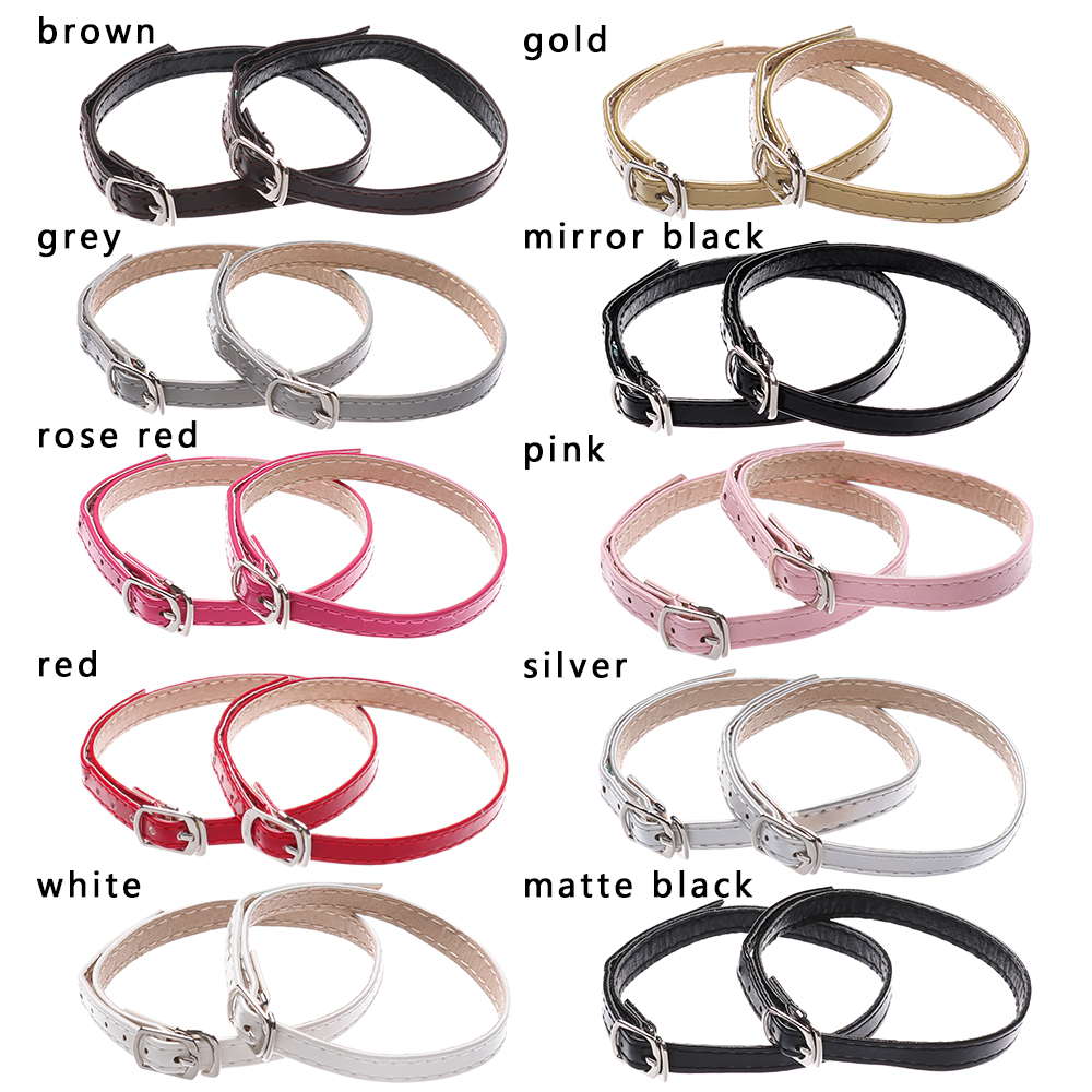 Cordones ajustables de piel sintética para mujer, correa para el tobillo, Accesorios de belleza para zapatos