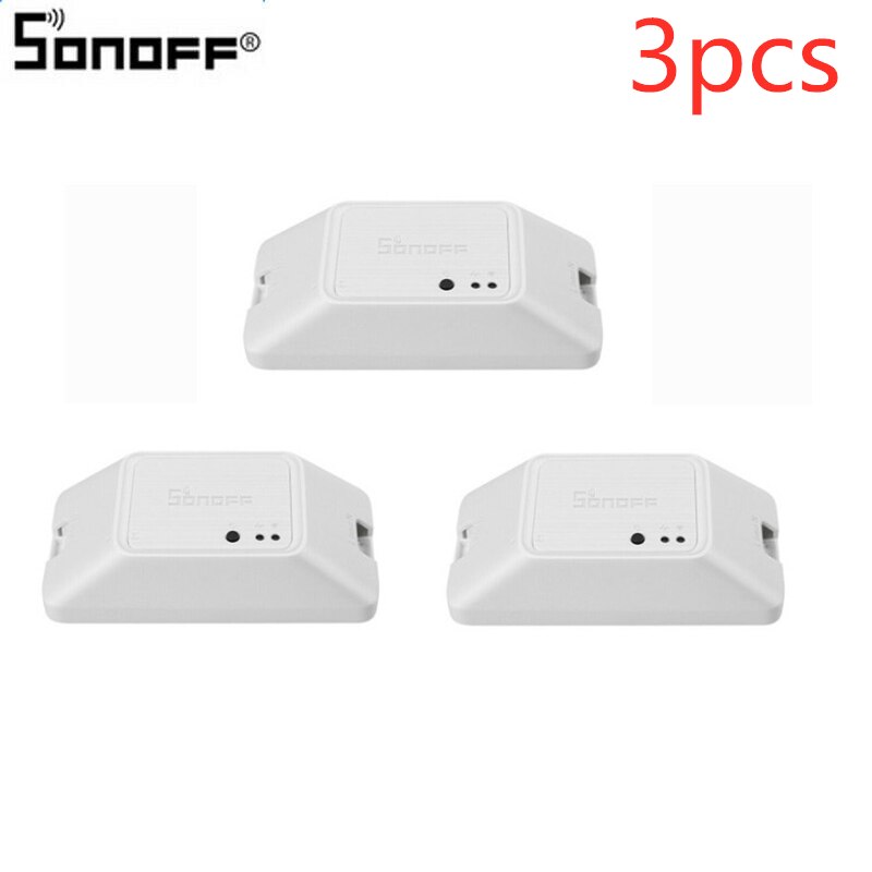 1/2/3/5/10/PCS Sonoff Basic R3 WIFI bricolage intelligent 433Mhz RF commutateur de commande sans fil commutateur à distance domotique travail avec Google: 3pcs