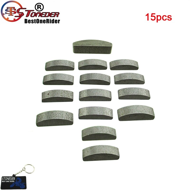 STONEDER Woodruff Key For Chinese GY6 125 150cc Scooter Moped ATV 152QMI 157QMJ Jonway JMSTAR Roketa Sunl Tank Peach Taotao: 15pcs