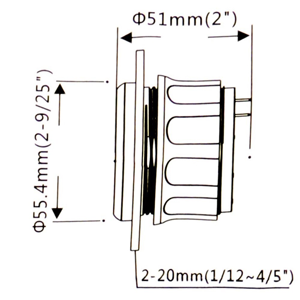 52mm voltímetro medidor de voltímetro 8-16 de 16-32 voltios auto indicadores de voltaje para la caravana, barco Marina 12V 24V RV Camper Accesorios