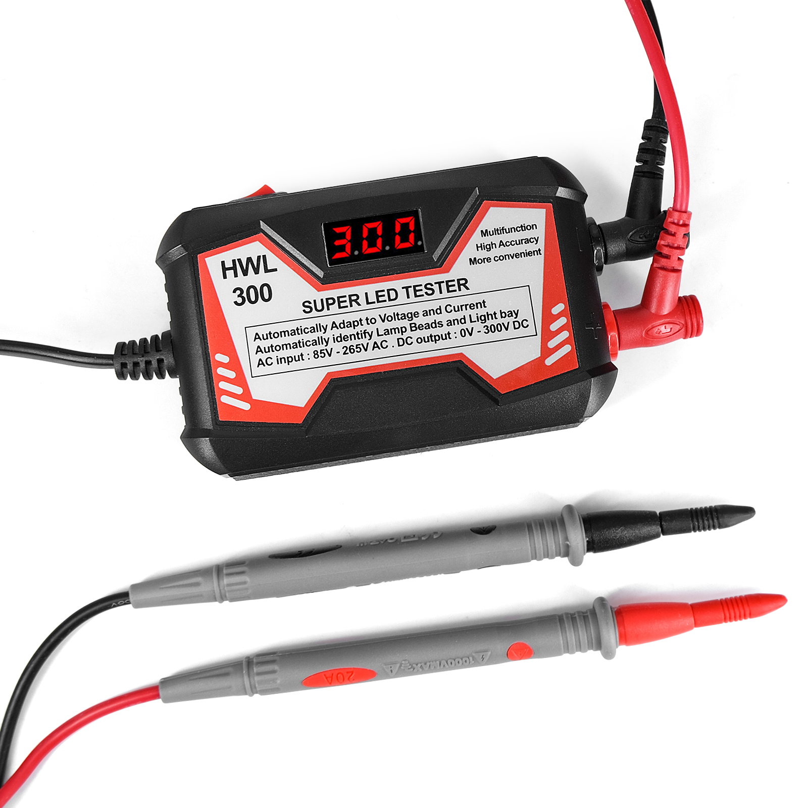 Hwl 300 super led tester 0-300v – hochleistungs-led-tester für die hintergrundbeleuchtung von lcd-fernsehern ohne bildschirm – geeignet für led-leisten und led-streifen