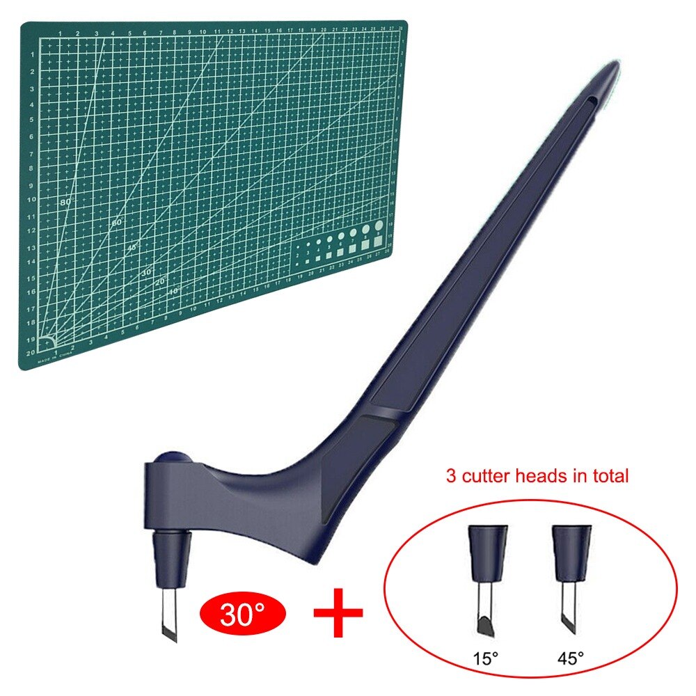 Craft Cutting Tools Hand-Held Carving Knife With Cutting Mat 360-Degree Rotating Utility Knife for Paper Cutting Scrapbooking: 12