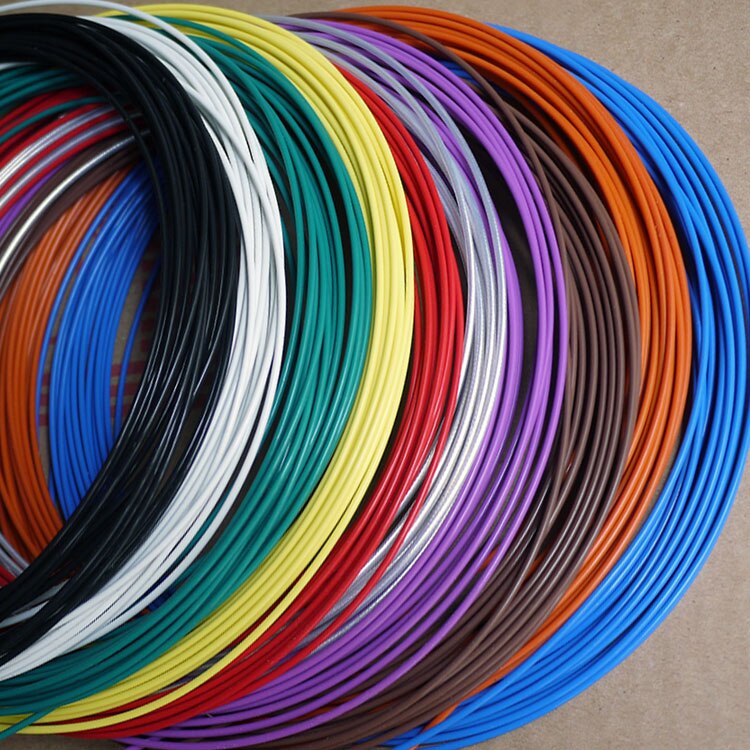 0.88mm 26 awg silverpläterad teflon ptfe-tråd silverpläterad syrefri kopparkabel 7- tråds färgvalbar
