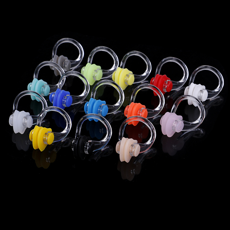 1 Paar Zachte Waterdicht Zwemmen Oordopjes Neus Clip Case Beschermende Voorkomen Water Bescherming Oor Plug Soft Swim Dive Levert