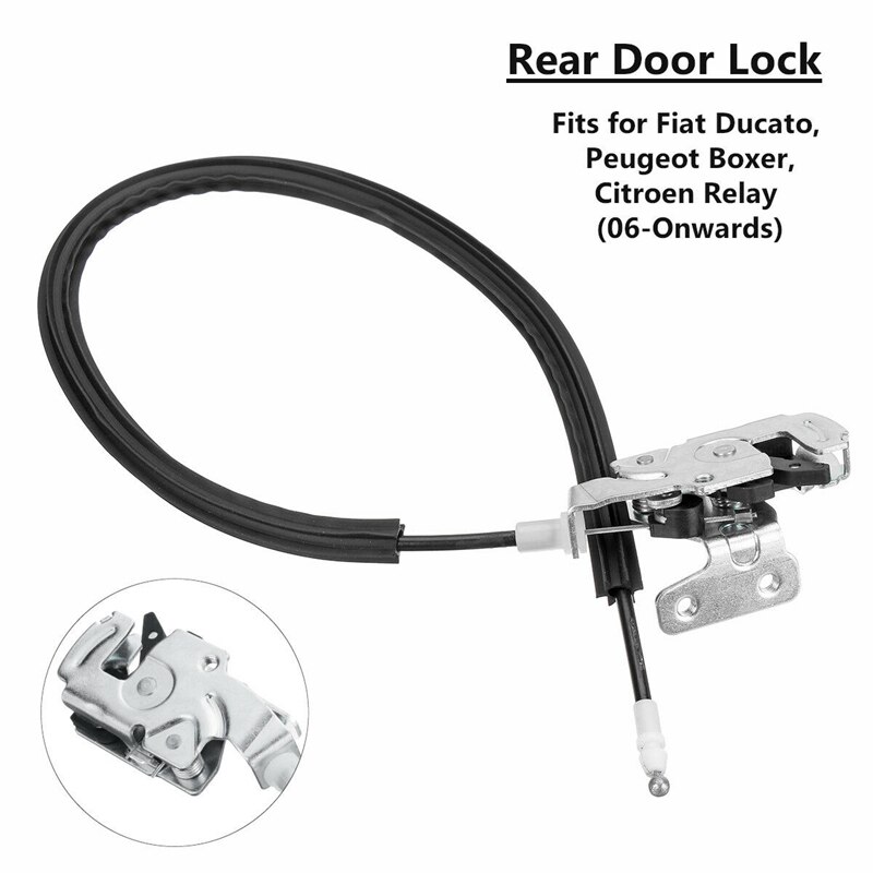 Rear Door Catch Lock Cable for Fiat Ducato Peugeot Boxer Citroen Relay 2006-18