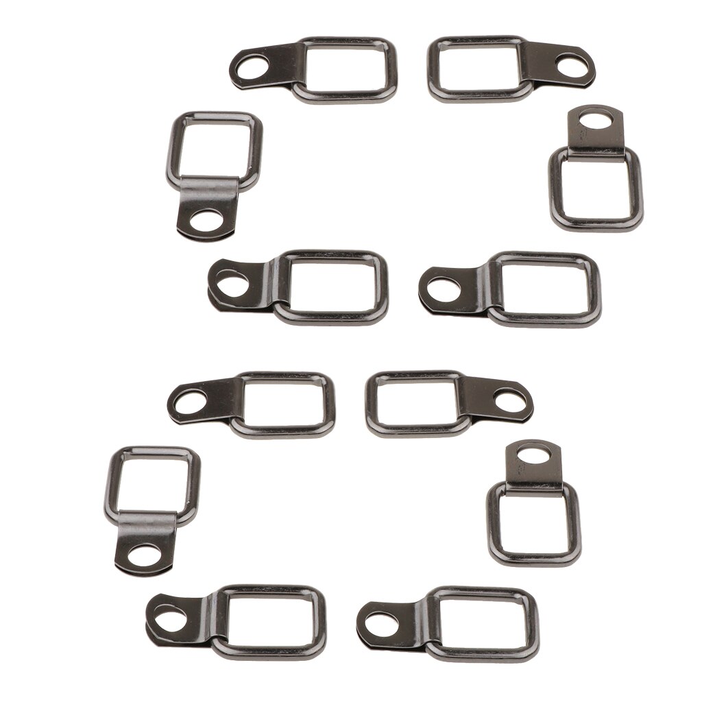 12pcs D Ring Tie Downs Forged Lashing Ring For Jeep Wrangler Trunk Cargo