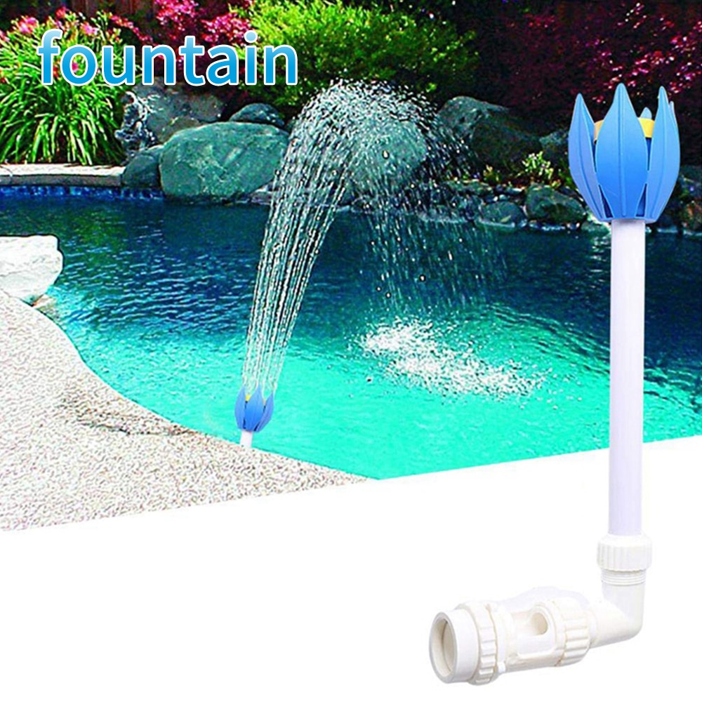 Mini Swimming Pool Waterfall Sprayer Fountain Jets Lotus Flower Nozzle Outdoor Garden Swimming Pool Accessories