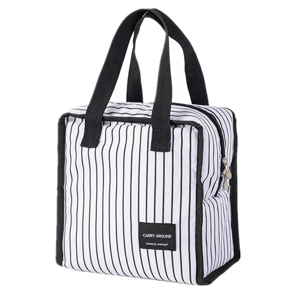 Portatile di modo Borsa Termica Pranzo Oxford Picnic Termica Cibo Organizzatore Borse Donna Uomo Bambini Bento Box Bag Tote Grande Capacità: D