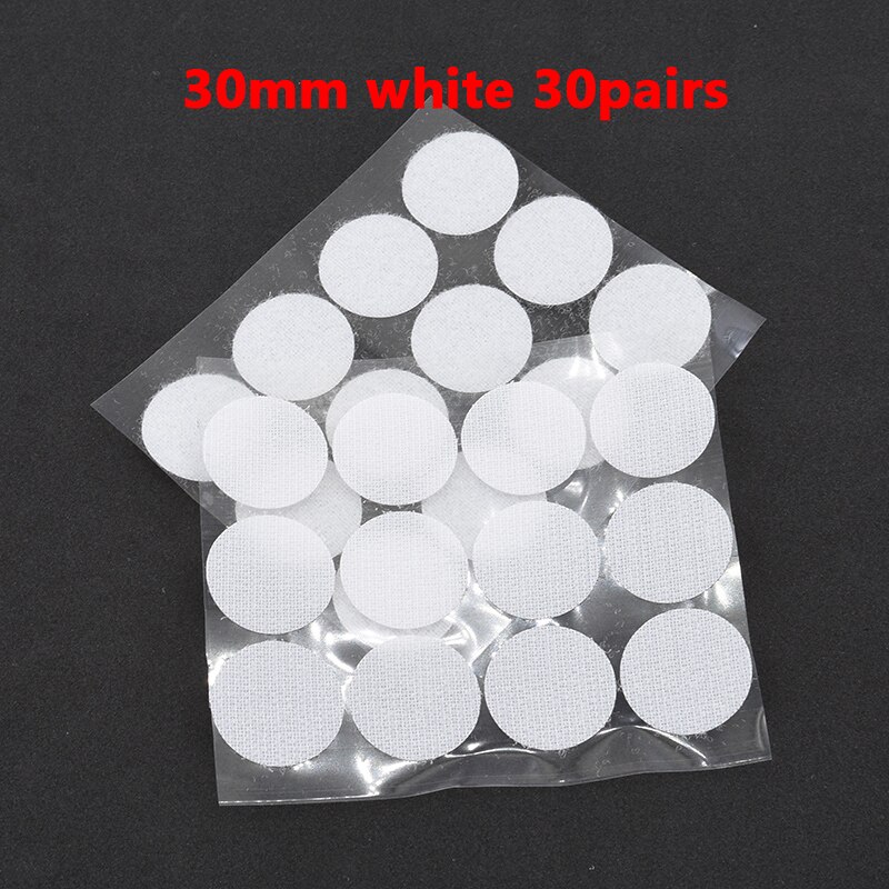108 par velcro adhesivo cierre autoadhesivo cinta ganchos y bucles magia cinta pegatinas Dots Velcros de Nylon casa Klitterband pegamento: 30mm white 30 pairs