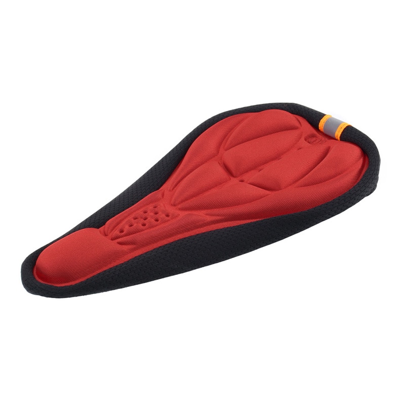 Cykelkudde män kvinnor tjock cykel cykel svampdyna säte sadelskydd utomhus cykel sport pad 3 färger: Röd