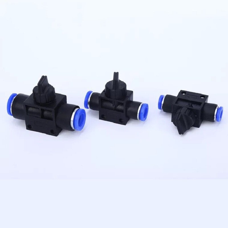 Powietrza pneumatyczny zawór ręczny ogranicznik przepływu kontrola prędkości 2 sposób szybkozłącza naciskać złącze robić rury wąż z tworzywa sztucznego 4mm 6mm, 8mm, 10mm, 12mm,