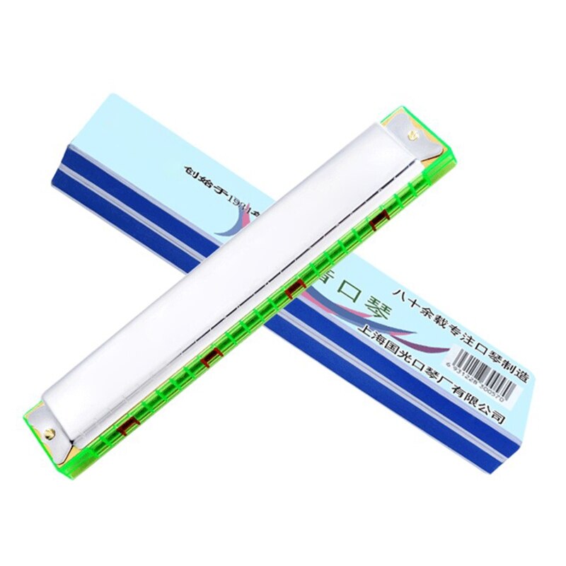 Harmonica C Key 24-hole Accented C Mouth Organ Harmonica, Chromatic Harmonica Key of C for Professionals and Students