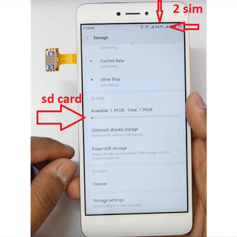 Hybrid Double Dual SIM Card Micro SD Adapter Extender 2 Nano Micro Mini SIM Card Slot Adapter for Xiaomi Redmi for Samsung Phone