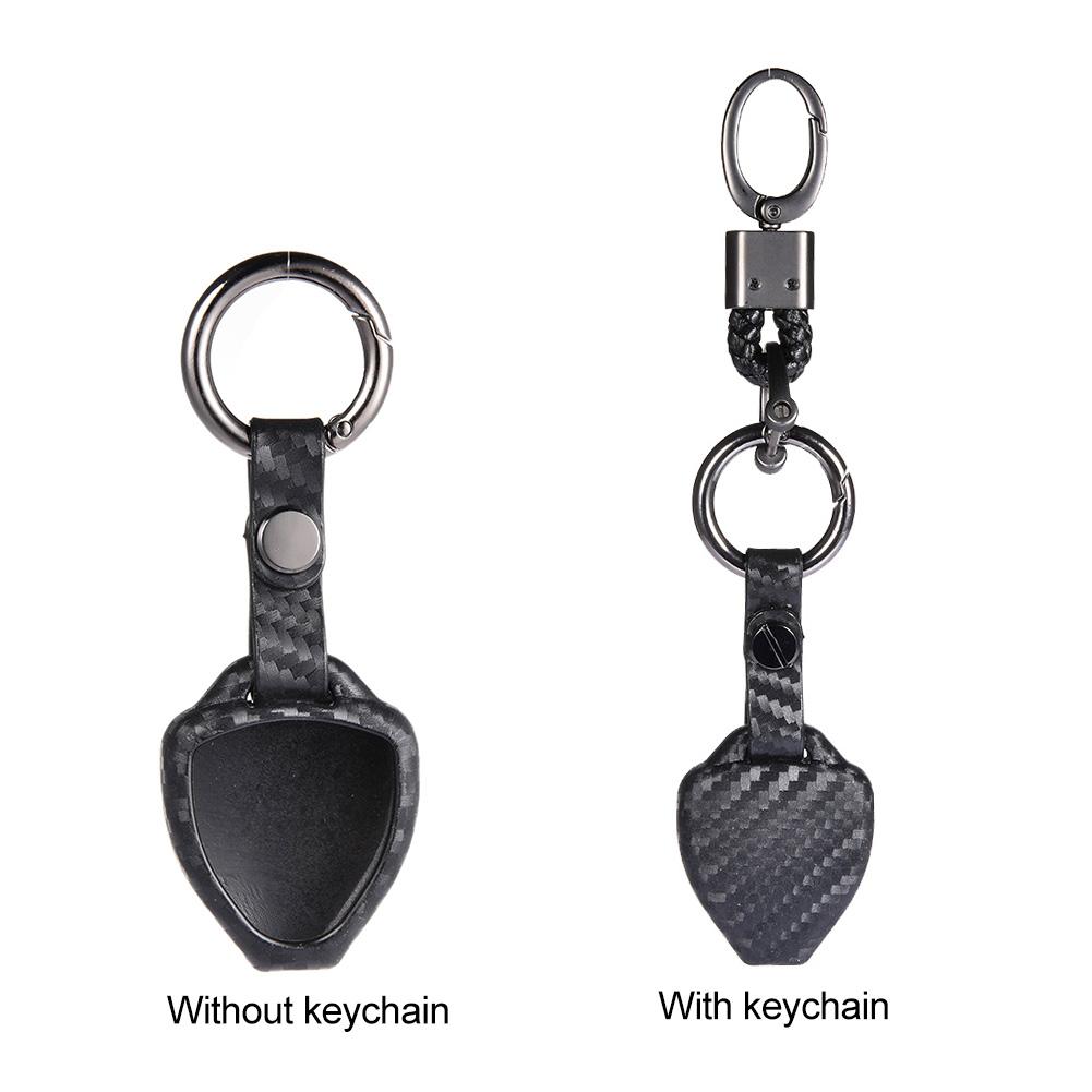Autosleuteltas siliconen autosleutelhoes koolstofvezelpatroon sleutelhoes voor toyota camry reiz sleutelbeveiligingsaccessoires