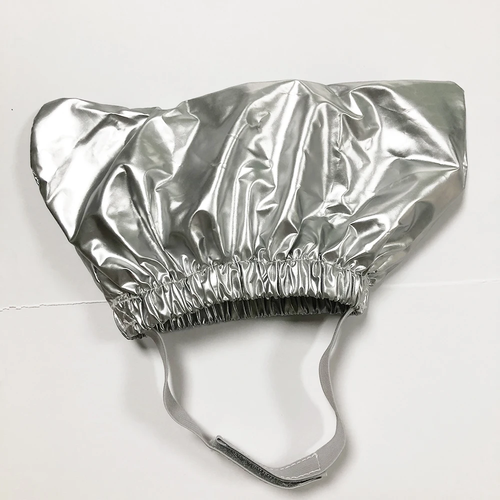 Bath Shower Cap for Cat Double Waterproof Layers Bathing Shower Dog Shower Cap Prevent Water From Getting Into the Ears: S / Silver