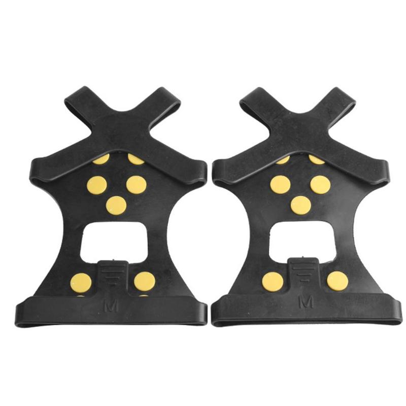 10 tanden stijgijzers berg klant antislip kramp rubber antislip schoenovertrek ijsvissen ijs oppervlak wandelen anti-stretch: M